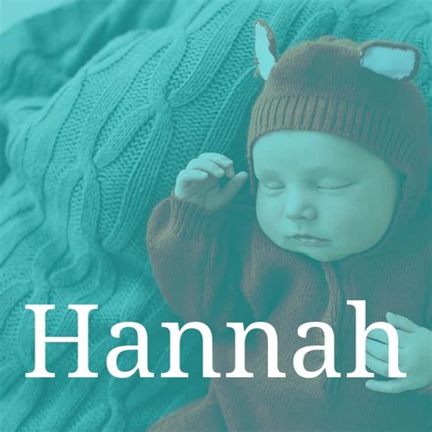 namenstag hannah|Name Hannah: Bedeutung, Herkunft, Beliebtheit